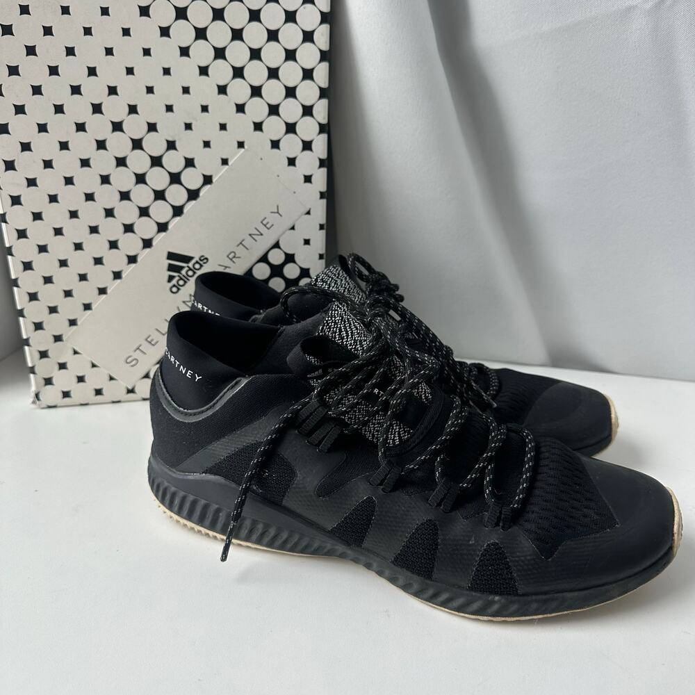 Adidas by Stella McCartney (9.5) Black Crazytrain Pro Sneakers- Designer Collab